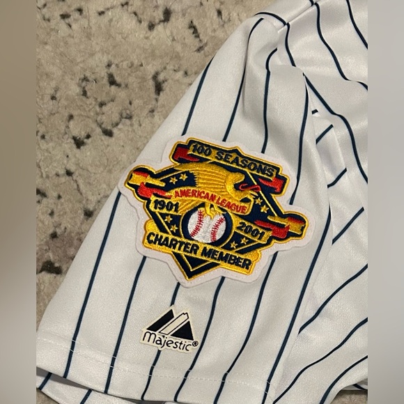 Majestic Authentic New York Yankees Derek Jeter World Series Jersey Men’s Sz: XL - Picture 5 of 9